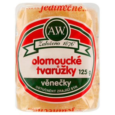 Obrázek ŠETŘÍME JÍDLEM: A.W. Olomoucké tvarůžky věnečky 125g