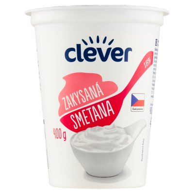 Obrázek ŠETŘÍME JÍDLEM: clever Zakysaná smetana 400g