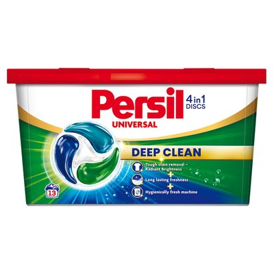 Obrázek Persil Discs 4in1 Deep Clean Universal předdávkovaný prací prostředek 13 praní 13 x 16,5g (214,5g)
