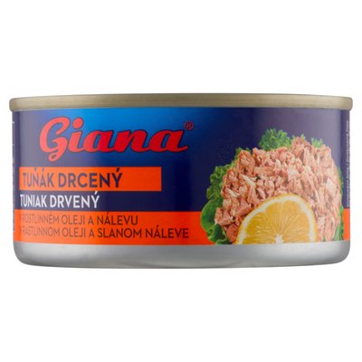 Obrázek Giana Tuňák drcený v rostlinném oleji a nálevu 170g