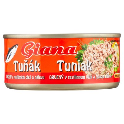 Obrázek Giana Tuňák drcený v rostlinném oleji a nálevu 170g