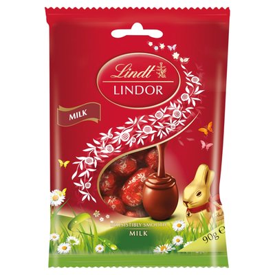 Obrázek Lindt Lindor Mléčná čokoláda s jemnou krémovou náplní 90g