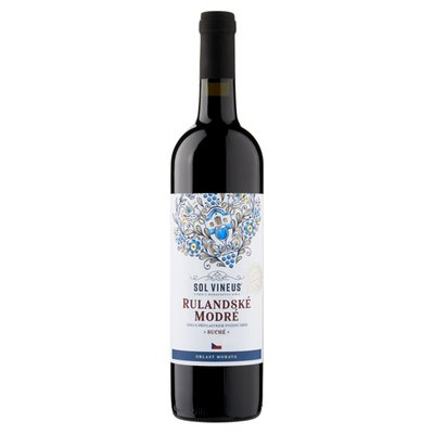 Obrázek Sol Vineus Rulandské modré víno s přívlastkem pozdní sběr červené suché 0,75l