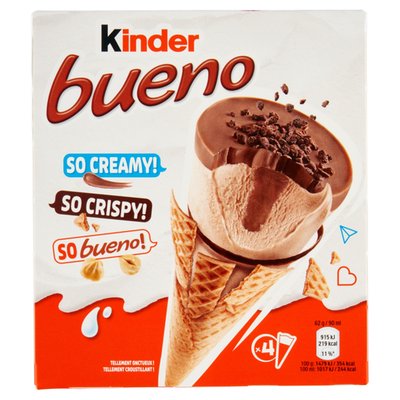 Obrázek Kinder Bueno Mražený krém s rostlinným tukem lískoořechový 4 ks 360ml