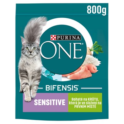 Obrázek PURINA ONE Sensitive bohaté na krůtu 800g