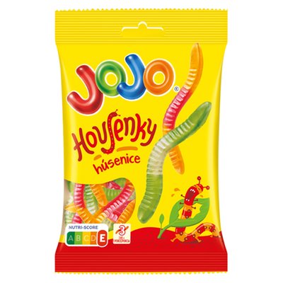 Obrázek Jojo Housenky želé bonbóny s ovocnými příchutěmi 80g
