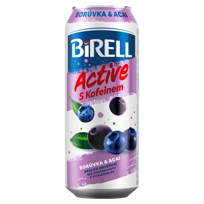 Obrázek Birell Active Borůvka & acai s kofeinem 0,5l