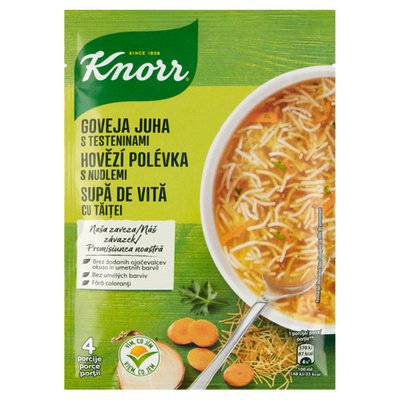 Obrázek Knorr Hovězí polévka s nudlemi 101g