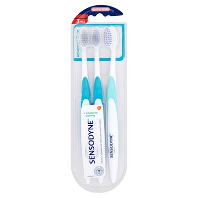 Obrázek Sensodyne Advanced Clean Extra Soft zubní kartáček pro citlivé zuby, triopack