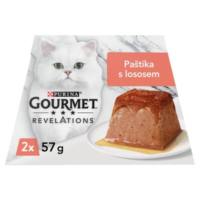 Obrázek Gourmet Revelations pro kočky losos paštika v omáčce 2 x 57g