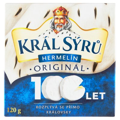 Obrázek ŠETŘÍME JÍDLEM: Král Sýrů Hermelín originál 120g