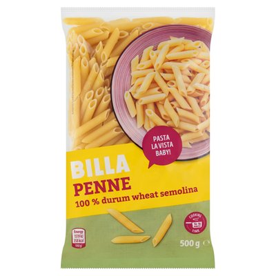 Obrázek BILLA Penne těstoviny semolinové sušené 500g