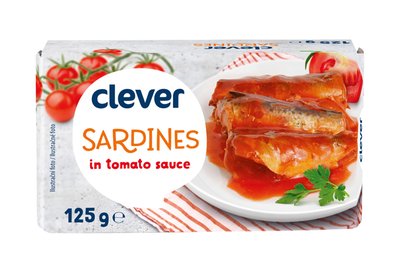 Obrázek clever Sardinky v omáčce rajčatové 125g