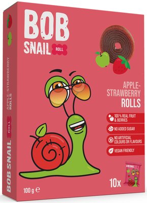 Obrázek Šnek BOB ovocné rolky jablko-jahoda 100g