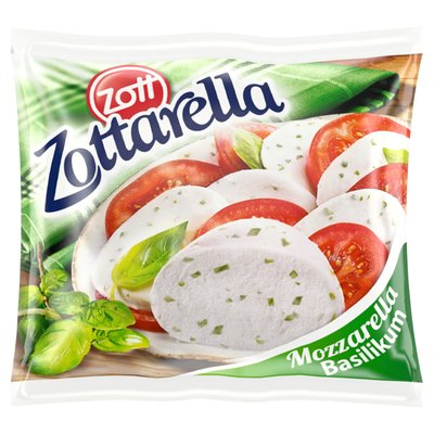 Obrázek ŠETŘÍME JÍDLEM: Zott Zottarella Mozzarella s bazalkou 125g