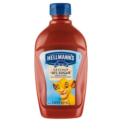 Obrázek Hellmann's kečup -50% cukru 460g