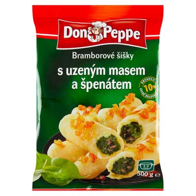 Obrázek Don Peppe Bramborové šišky s uzeným masem a špenátem 500g