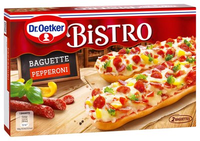 Obrázek Dr. Oetker Bistro Baguette Pepperoni 2 x 125g (250g)