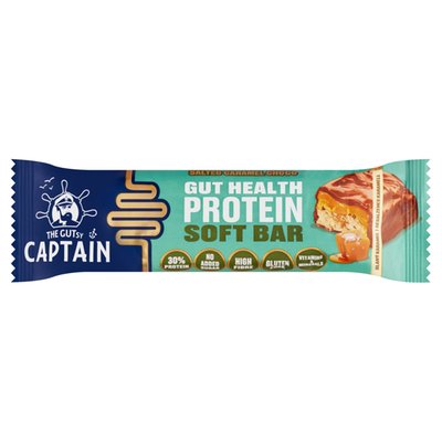 Obrázek The Gutsy Captain Čokoládová proteinová tyčinka slaný karamel se sladidly 50g