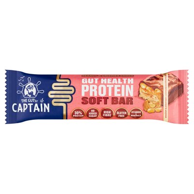 Obrázek The Gutsy Captain Čokoládovo-arašídová proteinová tyčinka se sladidly 50g