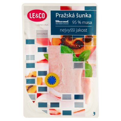 Obrázek ŠETŘÍME JÍDLEM: Le & Co Shaved Pražská šunka nejvyšší jakosti 100g