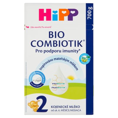 Obrázek HiPP Combiotik 2 bio kojenecké mléko od uk. 6. měsíce 700g