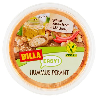 Obrázek ŠETŘÍME JÍDLEM: BILLA EASY Hummus pikant 160g