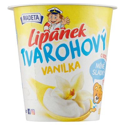 Obrázek ŠETŘÍME JÍDLEM: Madeta Lipánek Tvarohový vanilka 130g