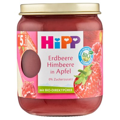 Obrázek HiPP Bio jablko, jahody a maliny 160g