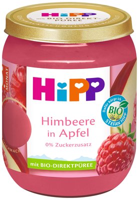 Obrázek HiPP Bio jablko a maliny 160g