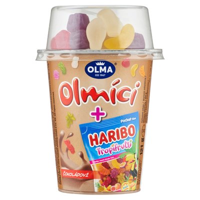 Obrázek ŠETŘÍME JÍDLEM: Olma Olmíci Haribo Tropifrutti čokoládoví 121g