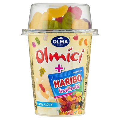 Obrázek ŠETŘÍME JÍDLEM: Olma Olmíci Haribo Tropifrutti vanilkoví 121g