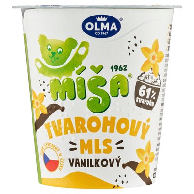 Obrázek ŠETŘÍME JÍDLEM: Olma Míša Tvarohový mls vanilkový 130g