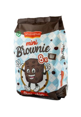 Obrázek Delasheras Mini Brownie Choco Chips 8 ks 200g