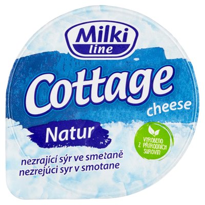 Obrázek ŠETŘÍME JÍDLEM: Milki Line Cottage Cheese Natur nezrající sýr ve smetaně 150g