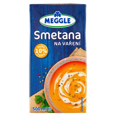 Obrázek ŠETŘÍME JÍDLEM: Meggle Smetana na vaření 10% tuku 500ml