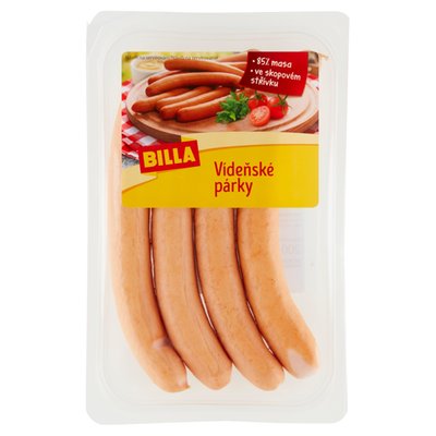 Obrázek ŠETŘÍME JÍDLEM: BILLA Vídeňské párky 200g