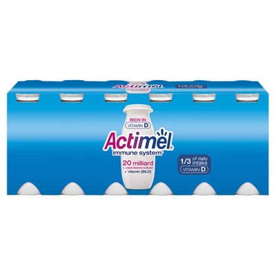 Obrázek ŠETŘÍME JÍDLEM: Actimel probiotický jogurtový nápoj s vitamíny bílý 12 x 100g