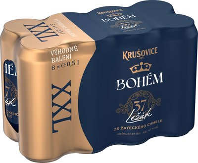 Obrázek Krušovice Bohém 8pack plech