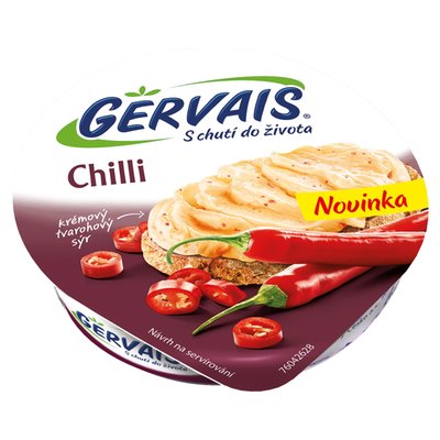 Obrázek ŠETŘÍME JÍDLEM: Gervais Čerstvý tvarohový sýr s chilli 80g