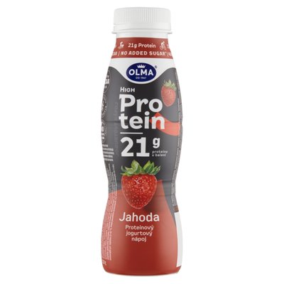 Obrázek ŠETŘÍME JÍDLEM: Olma Jahoda proteinový jogurtový nápoj 320g