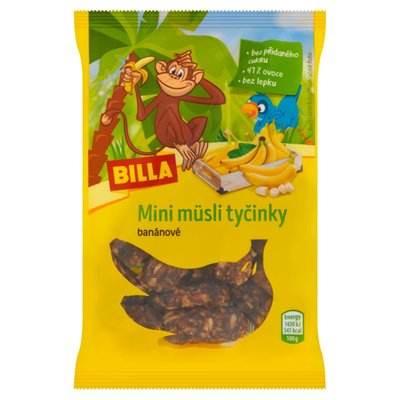 Obrázek BILLA Mini müsli tyčinky banánové 70g