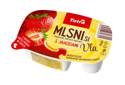Obrázek ŠETŘÍME JÍDLEM: Mlsni.si Vla van. s jahodou 133g ml. dez.