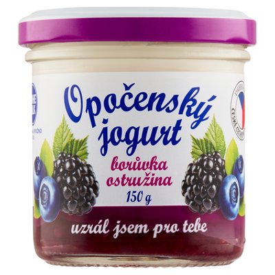 Obrázek ŠETŘÍME JÍDLEM: Bohemilk Opočenský jogurt borůvka ostružina 150g