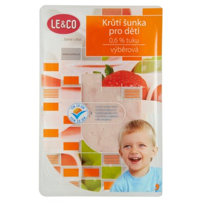 Obrázek ŠETŘÍME JÍDLEM: Le & Co Krůtí šunka pro děti krájená 100g