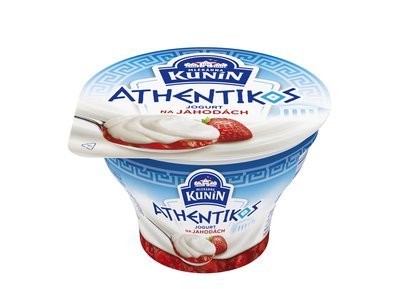 Obrázek ŠETŘÍME JÍDLEM: Kunín ATHENTIKOS jahodový jogurt 140g