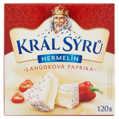 Obrázek ŠETŘÍME JÍDLEM: Král Sýrů Hermelín lahůdková paprika 120g