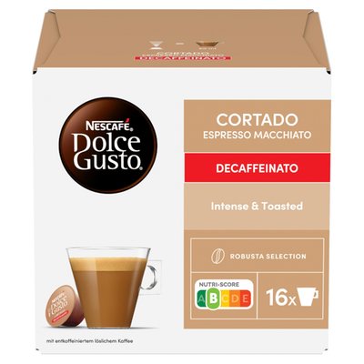 Obrázek NESCAFÉ Dolce Gusto Cortado Decaffeinato - kávové kapsle - 16 ks