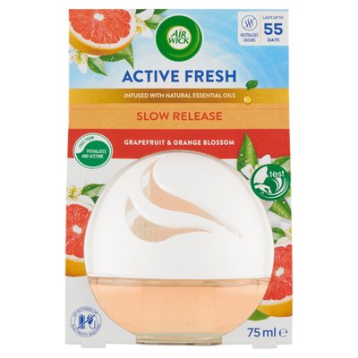 Obrázek Air Wick Active Fresh Decosphere grapefruit a pomerančový květ osvěžovač vzduchu 75ml