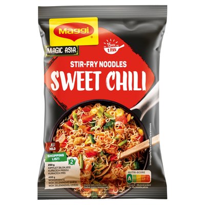 Obrázek MAGGI Nudle z pánve Kuře se Sweet Chili, sáček 185g